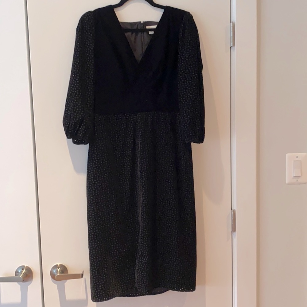 NWT Shoshanna velvet little black dress size 8